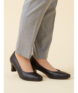 ASICS WALKING ペダラウォーキングシューズ 2E ヒール高5.0cm ブラック系