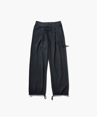 ATON VINTAGE KNIT | イージーストレートパンツ CHARCOAL GRAY