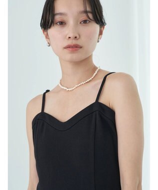 earth music&ecology スウェットキャミワンピース Black