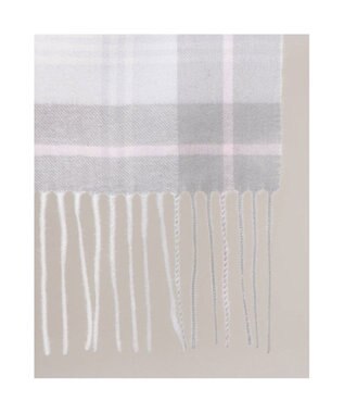 UNBILLION カシュネ cache nez / カシミヤ紡毛チェックストール GY