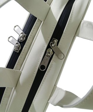 +RING 【プラスリング】傘生地を使用したボストンバッグ  waterproofed mini boston bag WHT Sr.404 白～オフホワイト