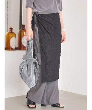 AMERICAN HOLIC レースラップスカート Black