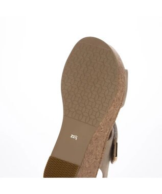 ing <ing>ワンポイントウエッジソールサンダル ベージュ