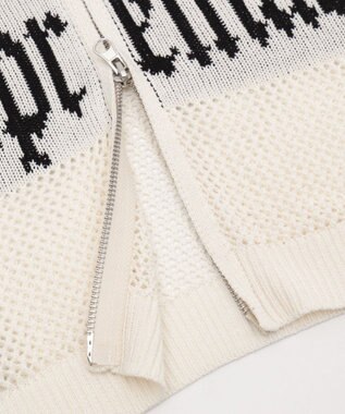 WEGO ラグランメッシュニットショートパーカー ブラック