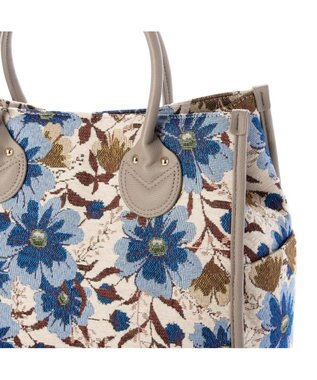 UNBILLION カシュカシュ cachecache / ジャガードスクエアトート ライトグレー