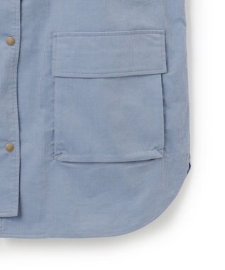 J.PRESS YORK STREET 【WOMEN】コーデュロイ シャツブルゾン ダルブルー系