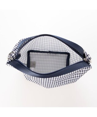 UNBILLION VERYコラボ カシュカシュ cachecache / ナイロンドローコード2wayショルダー ネイビーミックス