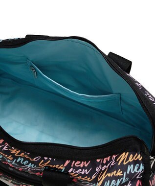 LeSportsac DELUXE MED WEEKENDER/NYCスクリプトブラック NYCスクリプトブラック