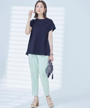 組曲 S 【WEB限定】コンシャスジャージー チュニックカットソー ブラック系