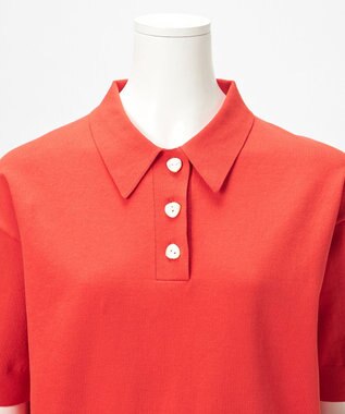 23区 L 【R(アール)】アイスニット 襟付きデザイン トップス オレンジ系