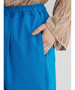 Green Parks さらっときれいシルエットパンツ Blue