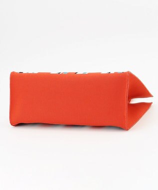 23区 ニットトートバッグ オレンジ系2