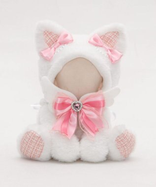 WEGO 【痛バ＆推し活グッズ】ぬいおすわりにゃんこ15cm ライトピンク