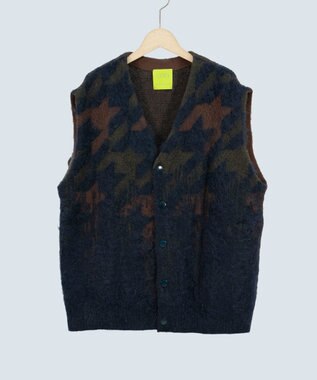COQ MATAGI モヘアニットベスト ネイビー