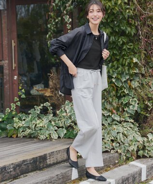 Tiaclasse シアーシャツ＋タンクトップセット（2点セット） ネイビー