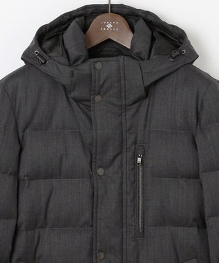 JOSEPH ABBOUD 【フード取り外し可】ライトメリノダウン ブルゾン グレー系