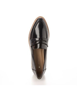 MODE ET JACOMO <carino>【レイン】ポインテッドコインローファー ブラックエナメル