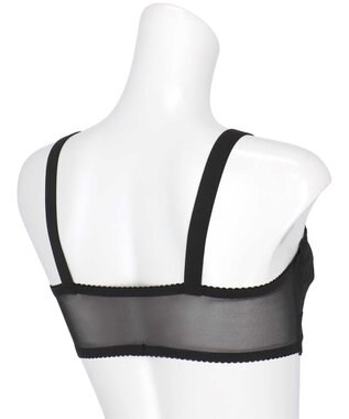 AMPHI ナイトブラ 眠っている間もバストをサポート 夜用ブラ 昼夜問わず使用可能 【ナイトアップブラ レーシィ】 ノンワイヤー ブラ ブラジャー LWF164 アンフィ／ワコール ブラック