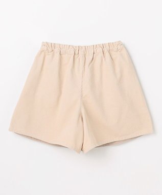 ANY KIDS ネコ刺繍 コーデュロイ ショートパンツ ベージュ