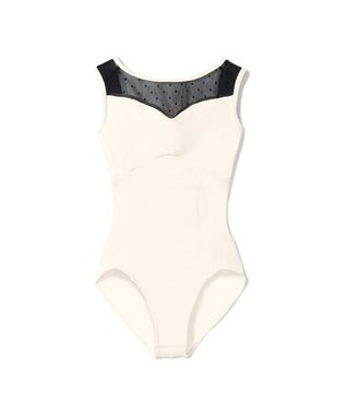 Chacott ノースリーブレオタード オフホワイト