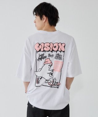 WEGO 【ユニセックス着用ITEM】別注VISIONグラフィックT（SS） ホワイト