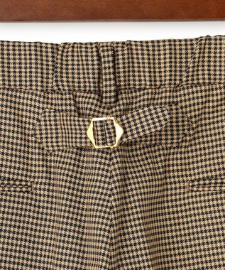 J.PRESS MEN 【J.PRESS ORIGINALS】Wool Polyester Gun Club Check Spindle New Piped Stem Slacks ベージュ系4