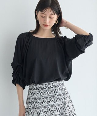 YECCA VECCA ホイップスリーブブラウス