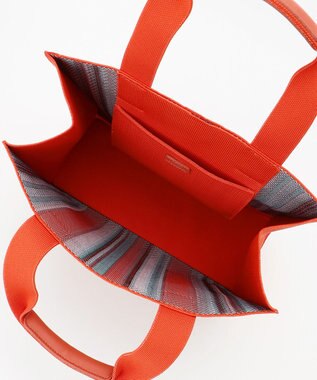 23区 ニットトートバッグ オレンジ系2