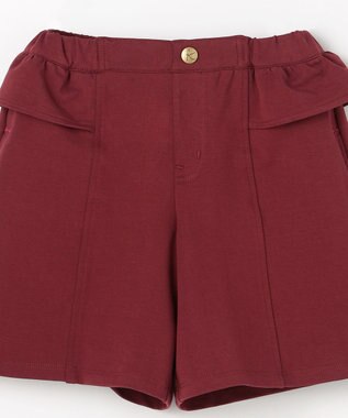 組曲 KIDS 【110-140㎝】ソフトストレッチ ショートパンツ ボルドー