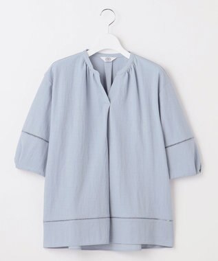 J.PRESS LADIES ナチュラルジャージー カットソー ダルブルー系