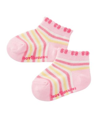 MIKI HOUSE HOT BISCUITS 【9-19cm / 靴下2足セット】 ローカット ソックスパック 白