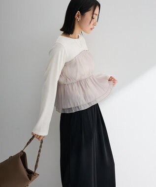 Green Parks オーガンジービスチェドッキングプルオーバー