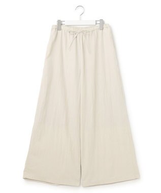 J.PRESS YORK STREET 【WOMEN】リラックスワイドパンツ アイボリー系