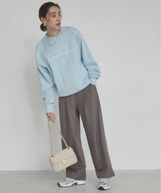 WEGO 【ANGIE VINTAGE】カレッジロゴスウェット サックス