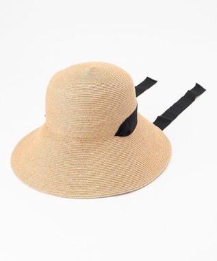 自由区 【洗える】ブレードグログラン ハット ベージュ系