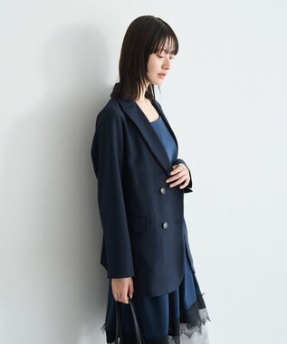 YECCA VECCA ダブルブレストジャケット Navy