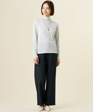 J.PRESS LADIES 【レイヤードスタイルに】シアータートル カットソー シルバーラメ系