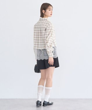 earth music&ecology 【予約】適ON レースヘムシャツ Check