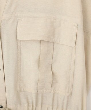 YECCA VECCA ミリタリースキッパーシャツワンピース Beige