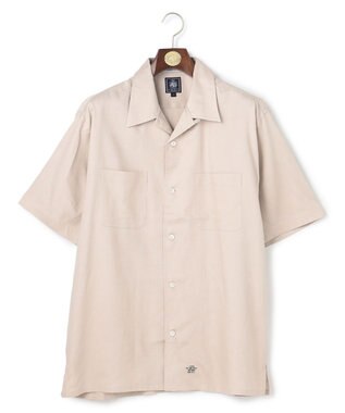 J.PRESS MEN 【J.PRESS ORIGINALS】Rayon Linen Oxford Open Half Sleeve Shirt / Baggy-Fit ベージュ系