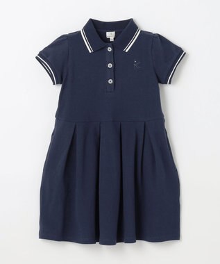 組曲 KIDS 【110-140㎝】ストレッチカノコ ワンピース ネイビー