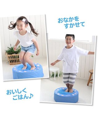 Mother garden しろたん トランポリン クッション 水色