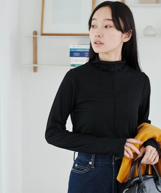 WEGO ソフトタッチカラーリブロンT ブラック