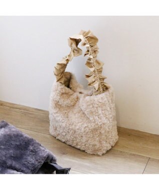 UNBILLION カシュカシュ cachecache / フリルハンドルボアトート