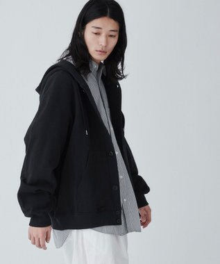 WEGO 【ユニセックス着用ITEM】スウェットボタンカーディガン ブラック