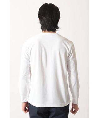 DAKS エンボスロゴ ロングTシャツ ホワイト