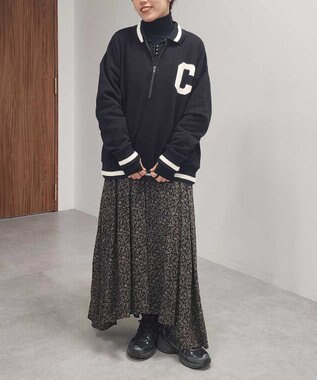 CRAFT STANDARD BOUTIQUE 【ユニセックス】裏毛ハーフジップスウェット Black