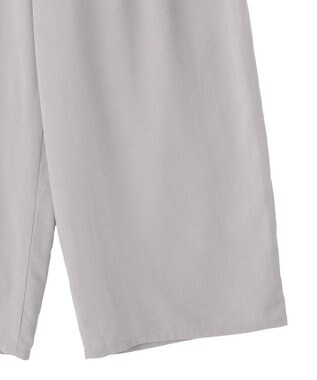 Green Parks セミワイドスラックスパンツ Light Gray