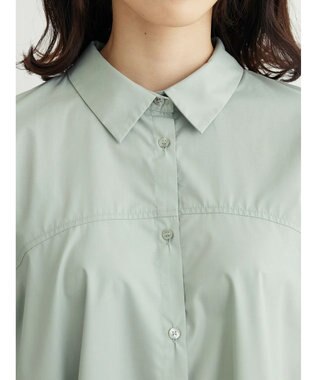 Green Parks ・ｆｕｒｒｙ　ｒａｔｅ　変形キリカエシャツチュニック Gray