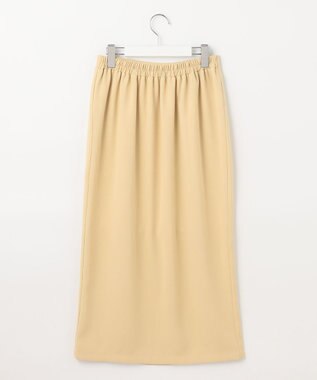 Feroux ソフトツイルナロースリット スカート イエロー系